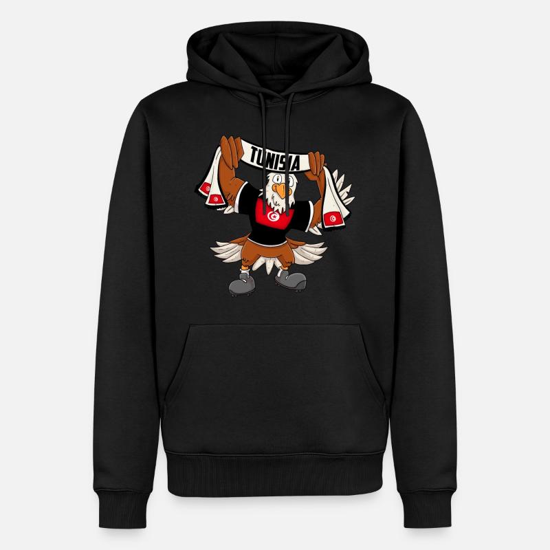 Aigle de Tunisie - Sweat à capuche Premium bio Homme - noir