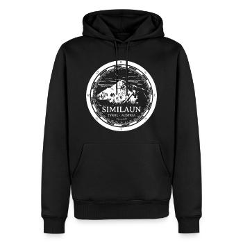 Berg Similaun - Tirol Österreich Alpen - Männer Premium Bio Hoodie - Schwarz - Vorne - Nico (187cm)