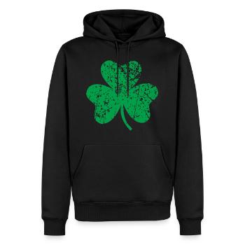 Cloverleaf - Sweat à capuche Premium bio Homme - noir - Devant - Nico (187cm)