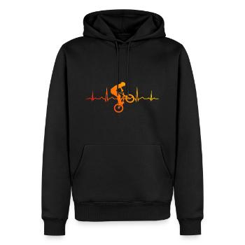 bmx Radfahren Bike bmx fahrrad Herren bmx jungen - Männer Premium Bio Hoodie - Schwarz - Vorne - Nico (187cm)