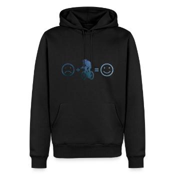Rennrad Rennradfahren Herren Rennradfahrer - Männer Premium Bio Hoodie - Schwarz - Vorne - Nico (187cm)