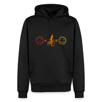 Vélo de route Rennradfahrer Roadbike Rennrad Rennradfa - Sweat à capuche Premium bio Homme - noir - Devant - Nico (187cm)