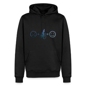 Herren Rennradfahrer Rennradfahren Road Bike - Männer Premium Bio Hoodie - Schwarz - Vorne - Nico (187cm)
