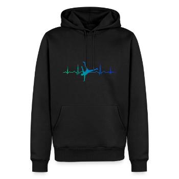 Hiphop Bboy Hip Hop Break Dance Bgirl Women - Men’s Premium Organic Hoodie - black - Front - Nico (187cm)