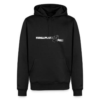 HUNDEPLATZ PULLI - Men’s Premium Organic Hoodie - black - Front - Nico (187cm)