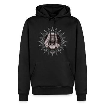 Schildmaid Wikinger Kriegerin Mittelalter - Männer Premium Bio Hoodie - Schwarz - Vorne - Nico (187cm)