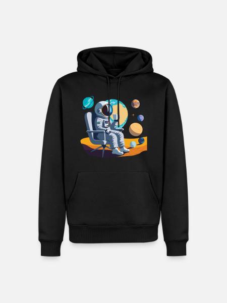 Interstellar Coffee Break - Men’s Premium Organic Hoodie - black