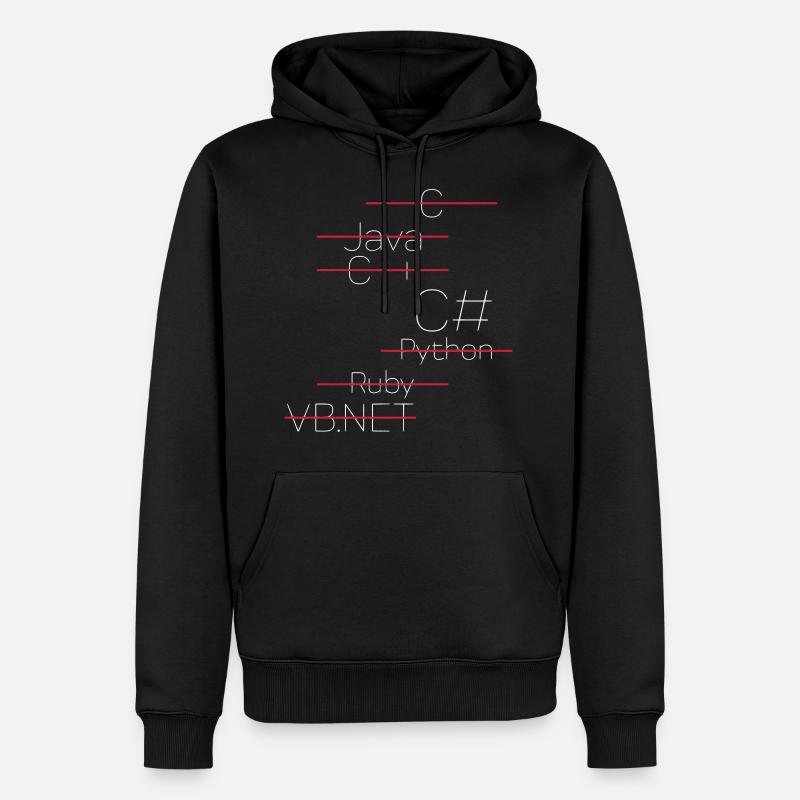 C # - C-Sharp / C Sharp - Sweat à capuche Premium bio Homme - noir