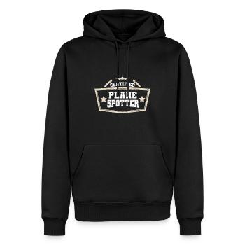 Planespotter Planespotting - Flugzeug Fotograph - Männer Premium Bio Hoodie - Schwarz - Vorne - Nico (187cm)