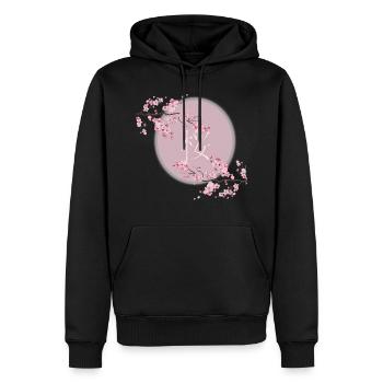 Skaura-Baum - Männer Premium Bio Hoodie - Schwarz - Vorne - Nico (187cm)