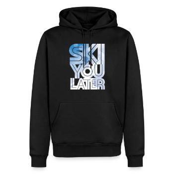 Ski You Later - Männer Premium Bio Hoodie - Schwarz - Vorne - Nico (187cm)