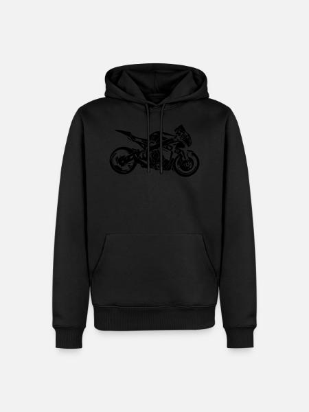 moto - Sweat à capuche Premium bio Homme - noir