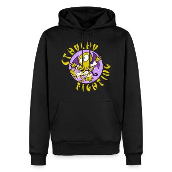 Cthulhu fighting - Men’s Premium Organic Hoodie - black - Front - Nico (187cm)