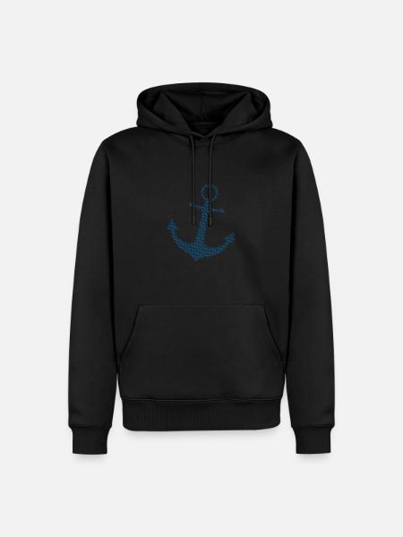 Mon ancre Voilier - Sweat à capuche Premium bio Homme - noir