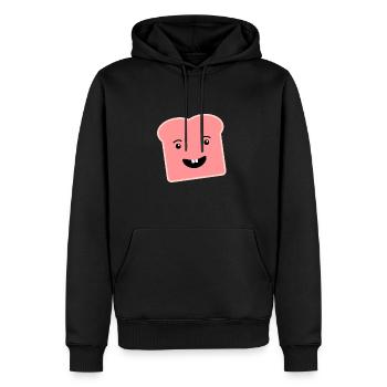Toast - cadeaux de pain - Sweat à capuche Premium bio Homme - noir - Devant - Nico (187cm)