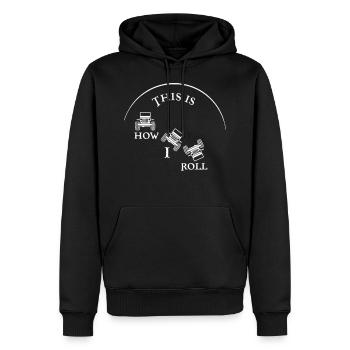 Voilà comment je roule en Jeep - Sweat à capuche Premium bio Homme - noir - Devant - Nico (187cm)