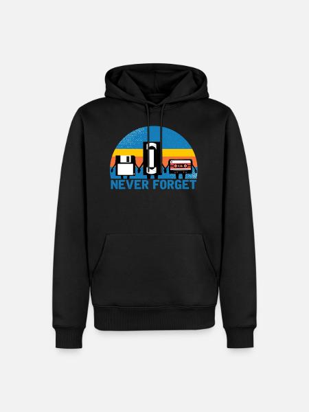 Never Forget - Men’s Premium Organic Hoodie - black