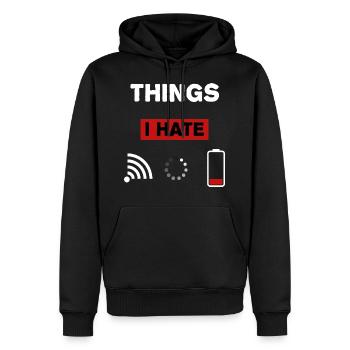 Gaming WLAN Gamer Geschenkidee - Männer Premium Bio Hoodie - Schwarz - Vorne - Nico (187cm)