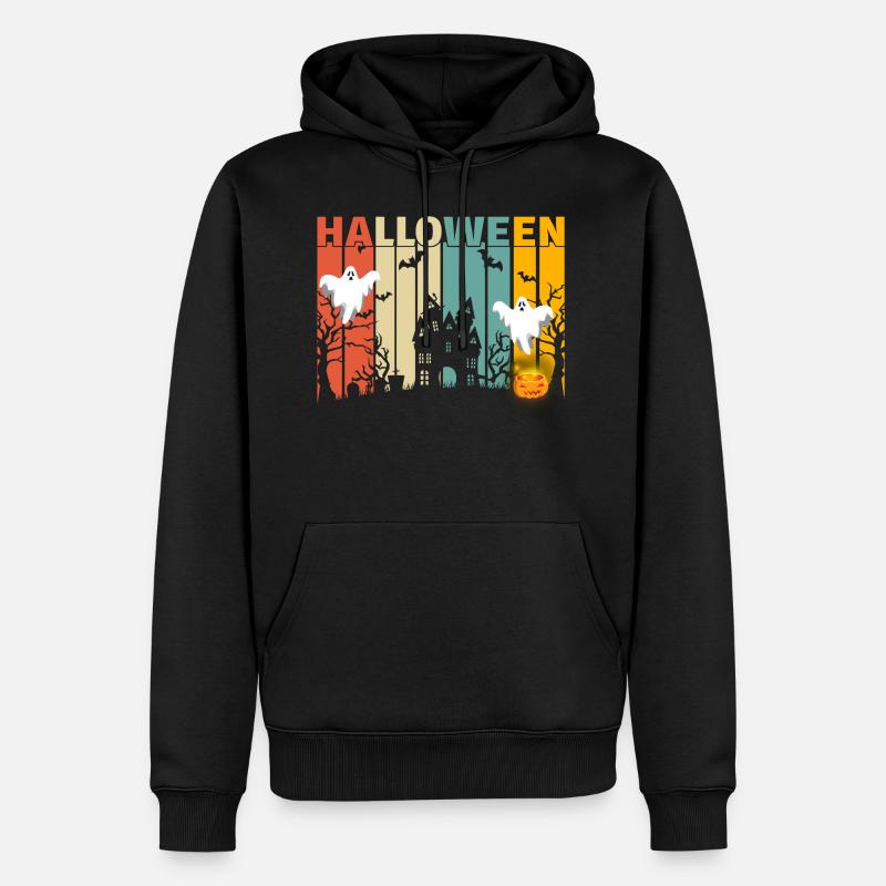 Halloween - Sweat à capuche Premium bio Homme - noir