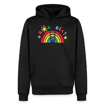 Guten Tag! - Männer Premium Bio Hoodie - Schwarz - Vorne - Nico (187cm)