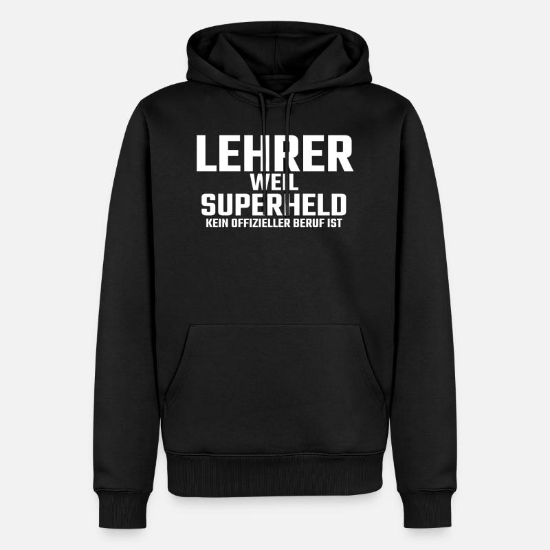 Lehrer - Männer Premium Bio Hoodie - Schwarz