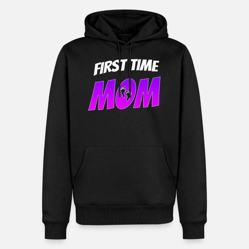 Mama Mutter Schwanger - Männer Premium Bio Hoodie - Schwarz