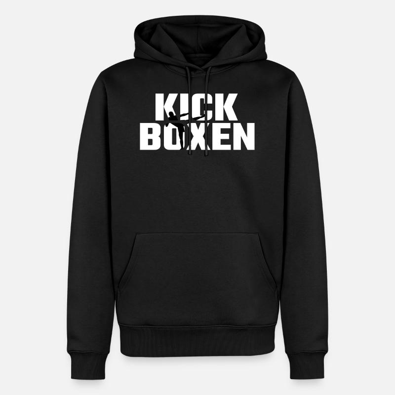 Kickboxen - Männer Premium Bio Hoodie - Schwarz