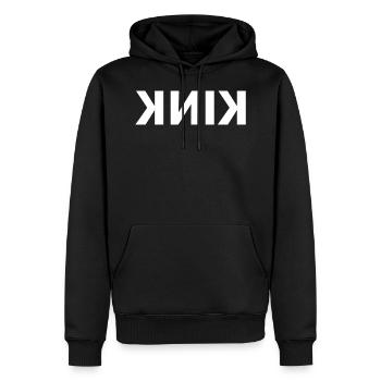 KINK-Zauber rückwärts - Männer Premium Bio Hoodie - Schwarz - Vorne - Nico (187cm)