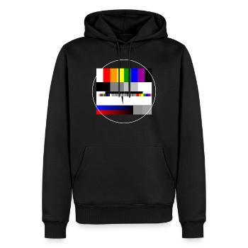 Image de test PRIDE Arc-en-ciel - Sweat à capuche Premium bio Homme - noir - Devant - Nico (187cm)