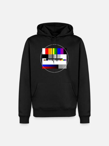 PRIDE Test Image Rainbow - Men’s Premium Organic Hoodie - black