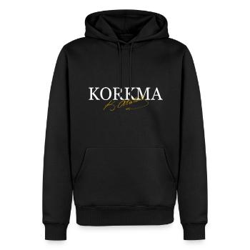 Mustafa Kemal Atatürk Korkma - Männer Premium Bio Hoodie - Schwarz - Vorne - Nico (187cm)