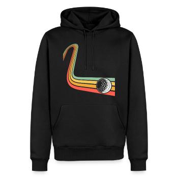 Golf - Sweat à capuche Premium bio Homme - noir - Devant - Nico (187cm)