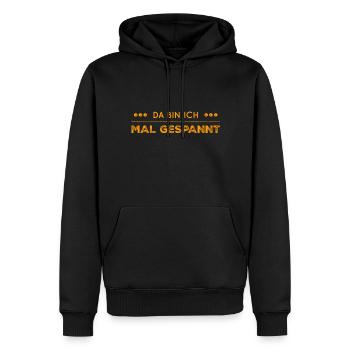 voller Hoffnung - Männer Premium Bio Hoodie - Schwarz - Vorne - Nico (187cm)