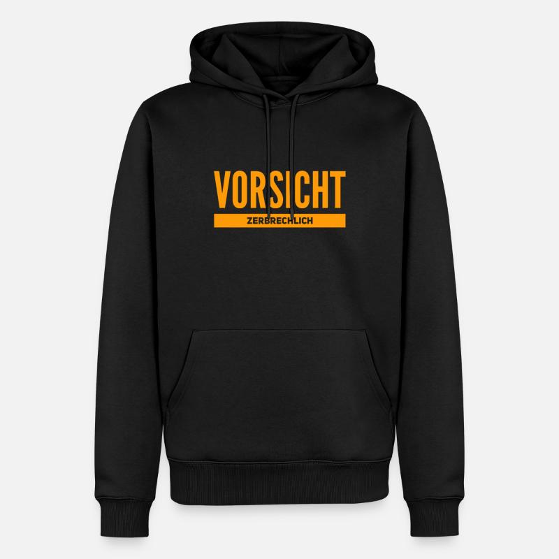 ich bin ziemlich zerbrechlich - Männer Premium Bio Hoodie - Schwarz