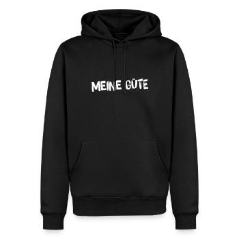 immer schön cool bleiben - Männer Premium Bio Hoodie - Schwarz - Vorne - Nico (187cm)