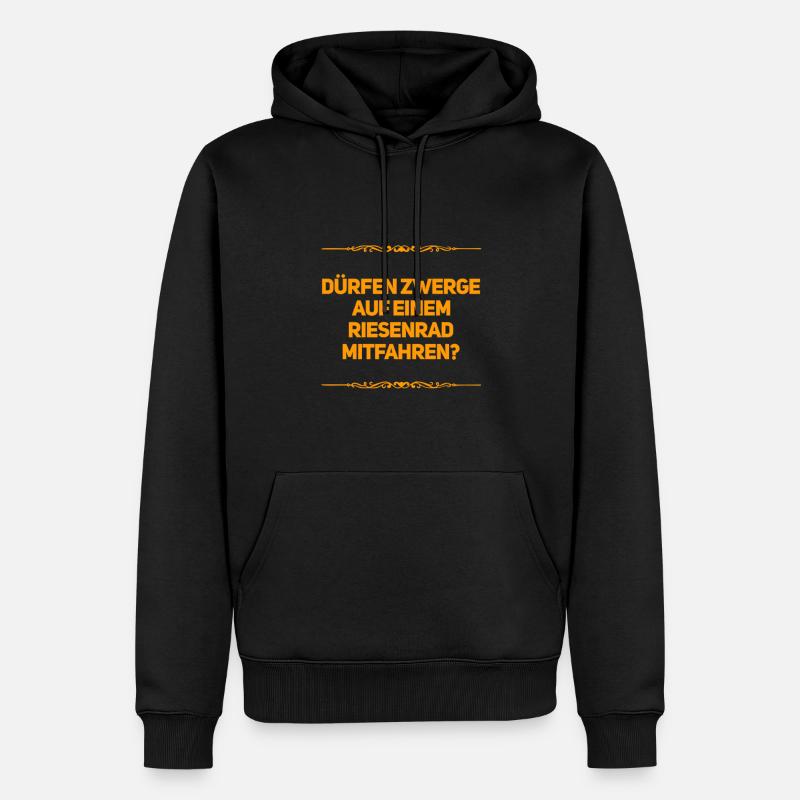 darf man das? - Männer Premium Bio Hoodie - Schwarz
