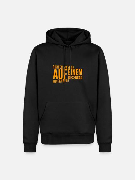 Zwerge auf dem Riesenrad - Männer Premium Bio Hoodie - Schwarz