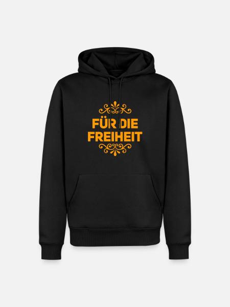 I want more freedom - Men’s Premium Organic Hoodie - black