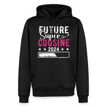 Future Super Cousin 2024 - Men’s Premium Organic Hoodie - black - Front - Nico (187cm)