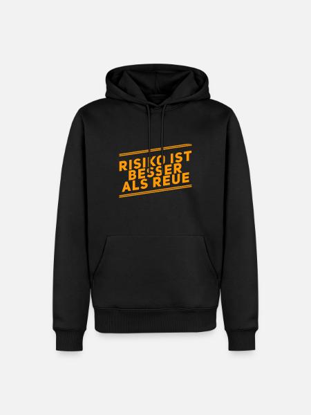 I prefer the risk - Men’s Premium Organic Hoodie - black