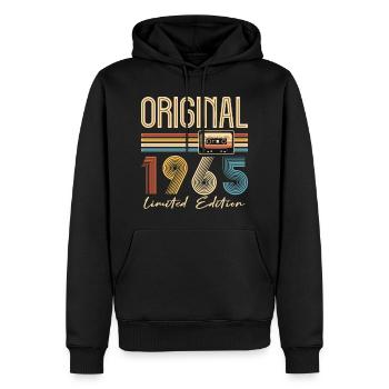 Original 1965 Geburtstag 60 Jahre altes Partygeschenk - Männer Premium Bio Hoodie - Schwarz - Vorne - Nico (187cm)