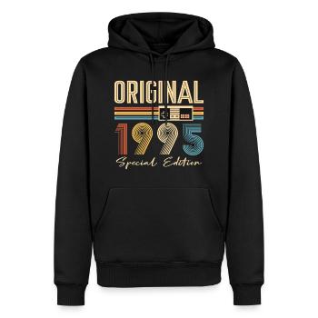 Gamer 30. Geburtstag 30 Jahre Original 1995 - Männer Premium Bio Hoodie - Schwarz - Vorne - Nico (187cm)