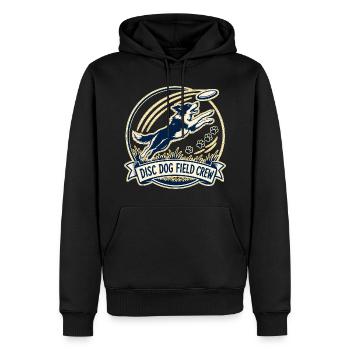DISC DOG FIELD CREW Hund - Men’s Premium Organic Hoodie - black - Front - Nico (187cm)
