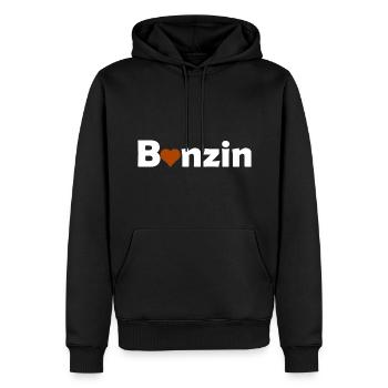 Benzin und Autos - Männer Premium Bio Hoodie - Schwarz - Vorne - Nico (187cm)