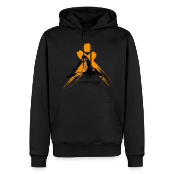 Matterhorn - Cervino - Männer Premium Bio Hoodie - Schwarz - Vorne - Nico (187cm)