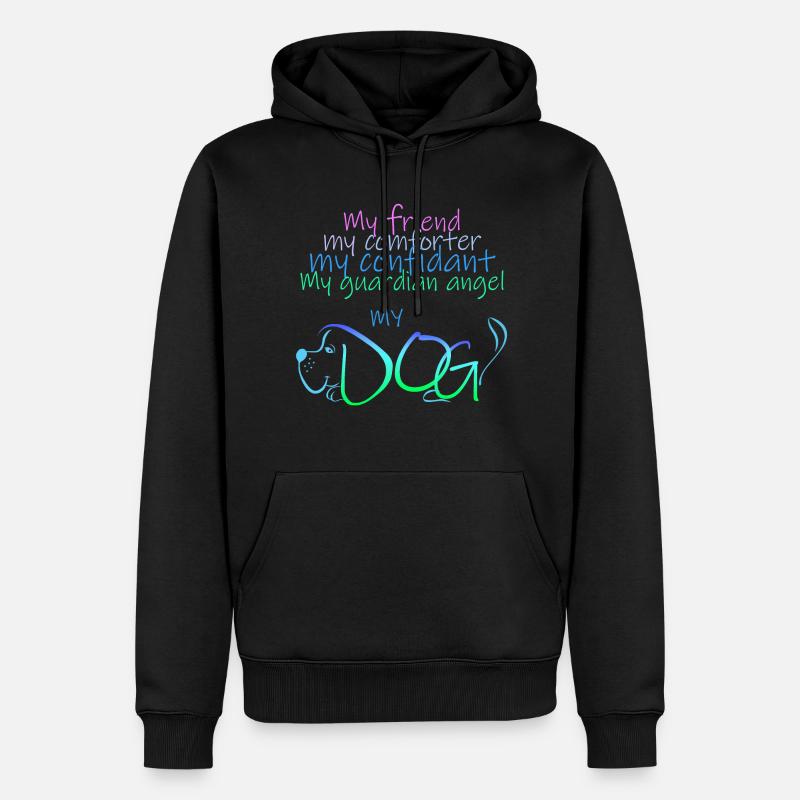 Mon chien - Sweat à capuche Premium bio Homme - noir