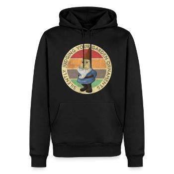 Lustiges Gartentee stumm beurteilen Gartenzwerg - Männer Premium Bio Hoodie - Schwarz - Vorne - Nico (187cm)