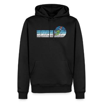 Snowboard Snowboarder Snowboarding Retro Gift - Men’s Premium Organic Hoodie - black - Front - Nico (187cm)