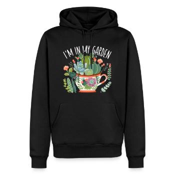Sukkulenten Lustiger Spruch - Männer Premium Bio Hoodie - Schwarz - Vorne - Nico (187cm)