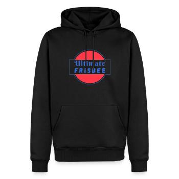 ulti 7 - Sweat à capuche Premium bio Homme - noir - Devant - Nico (187cm)